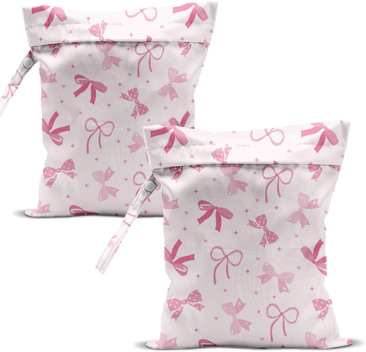 Swimsuit Bag Wet Bags for Travel Reusable Waterproof Bags Bow Wet Bag for Swimsuit Towels Beach Gym 10.2×12.6 Inches