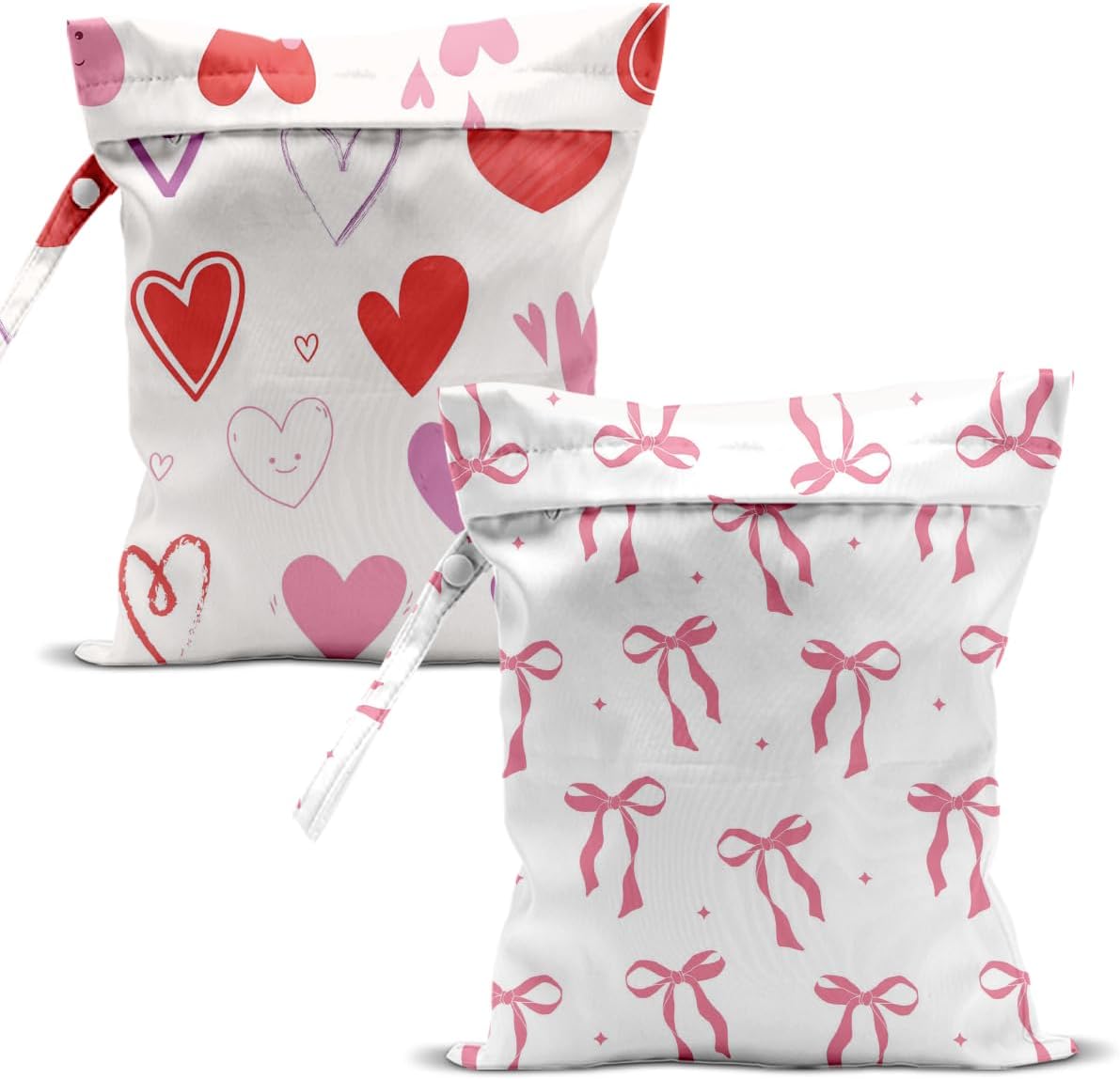 Swimsuit Bag Wet Bags for Travel Reusable Waterproof Bags Bow Wet Bag for Swimsuit Towels Beach Gym 10.2×12.6 Inches