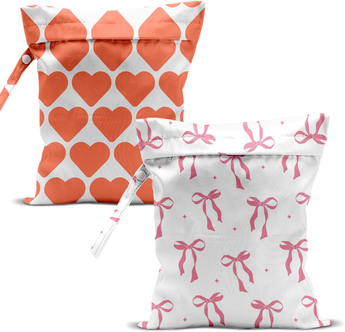 Swimsuit Bag Wet Bags for Travel Reusable Waterproof Bags Bow Wet Bag for Swimsuit Towels Beach Gym 10.2×12.6 Inches