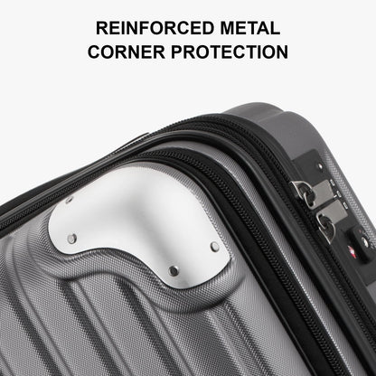 Grace Hard Shell Carry on Luggage with Front Compartment, 20 Inch Expandable Suitcases with Wheels, Lightweight Carry-on Suitcase for Airplane, Tsa Lock, Black