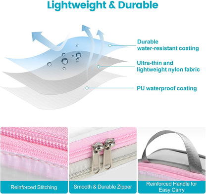 Compression Packing Cubes for Travel Women - Lightweight Luggage Organizers Bag Packing Cubes for Carry on Suitcases