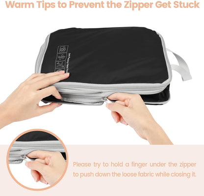 Compression Packing Cubes for Travel Women - Lightweight Luggage Organizers Bag Packing Cubes for Carry on Suitcases