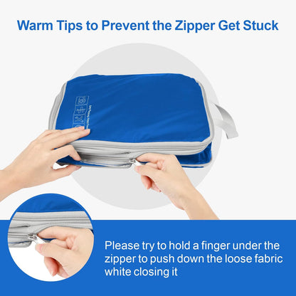 Compression Packing Cubes for Travel Women - Lightweight Luggage Organizers Bag Packing Cubes for Carry on Suitcases