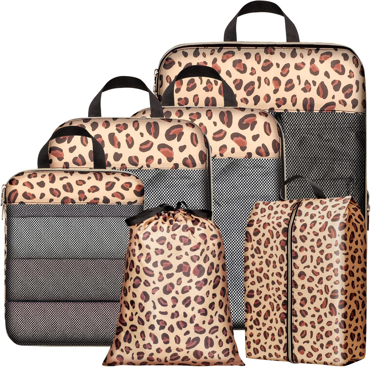 Compression Packing Cubes for Travel Women - Lightweight Luggage Organizers Bag Packing Cubes for Carry on Suitcases