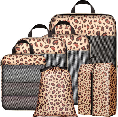 Compression Packing Cubes for Travel Women - Lightweight Luggage Organizers Bag Packing Cubes for Carry on Suitcases