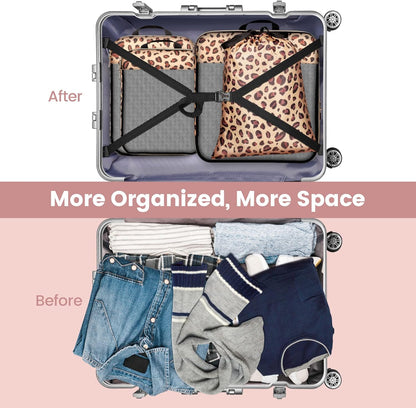 Compression Packing Cubes for Travel Women - Lightweight Luggage Organizers Bag Packing Cubes for Carry on Suitcases