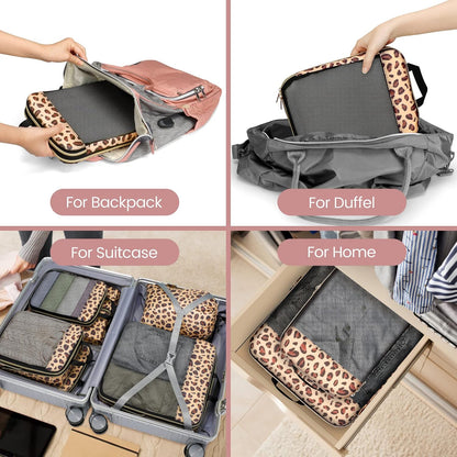 Compression Packing Cubes for Travel Women - Lightweight Luggage Organizers Bag Packing Cubes for Carry on Suitcases