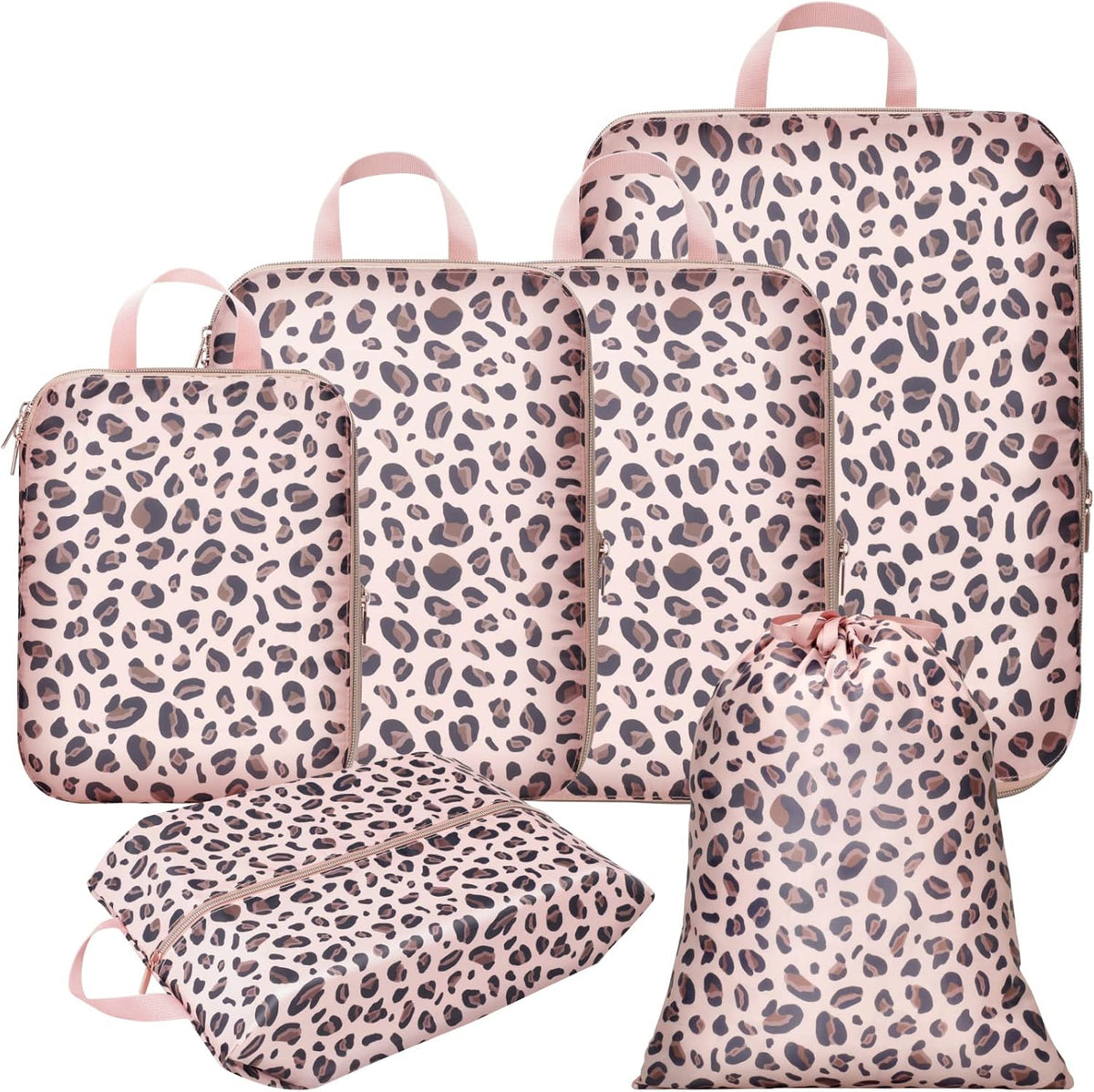 Compression Packing Cubes for Travel Women - Lightweight Luggage Organizers Bag Packing Cubes for Carry on Suitcases