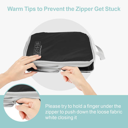 Compression Packing Cubes for Travel Women - Lightweight Luggage Organizers Bag Packing Cubes for Carry on Suitcases