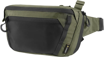 GEAR Tactical CCW Fanny Bag, Concealed Carry Fanny Pack w/Adjustable Waist Belt Tactical Waist Bag Handgun Pouch with Universal Pistol Holster, Everyday Hip Pack for Men Travel Outdoor(Brown)