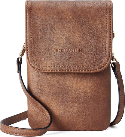 Vegan Leather Crossbody Bags for Women Designer Cell Phone Bag Wallet Purses Adjustable Strap
