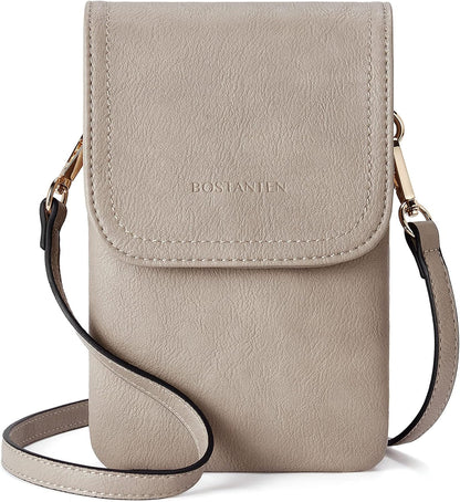 Vegan Leather Crossbody Bags for Women Designer Cell Phone Bag Wallet Purses Adjustable Strap