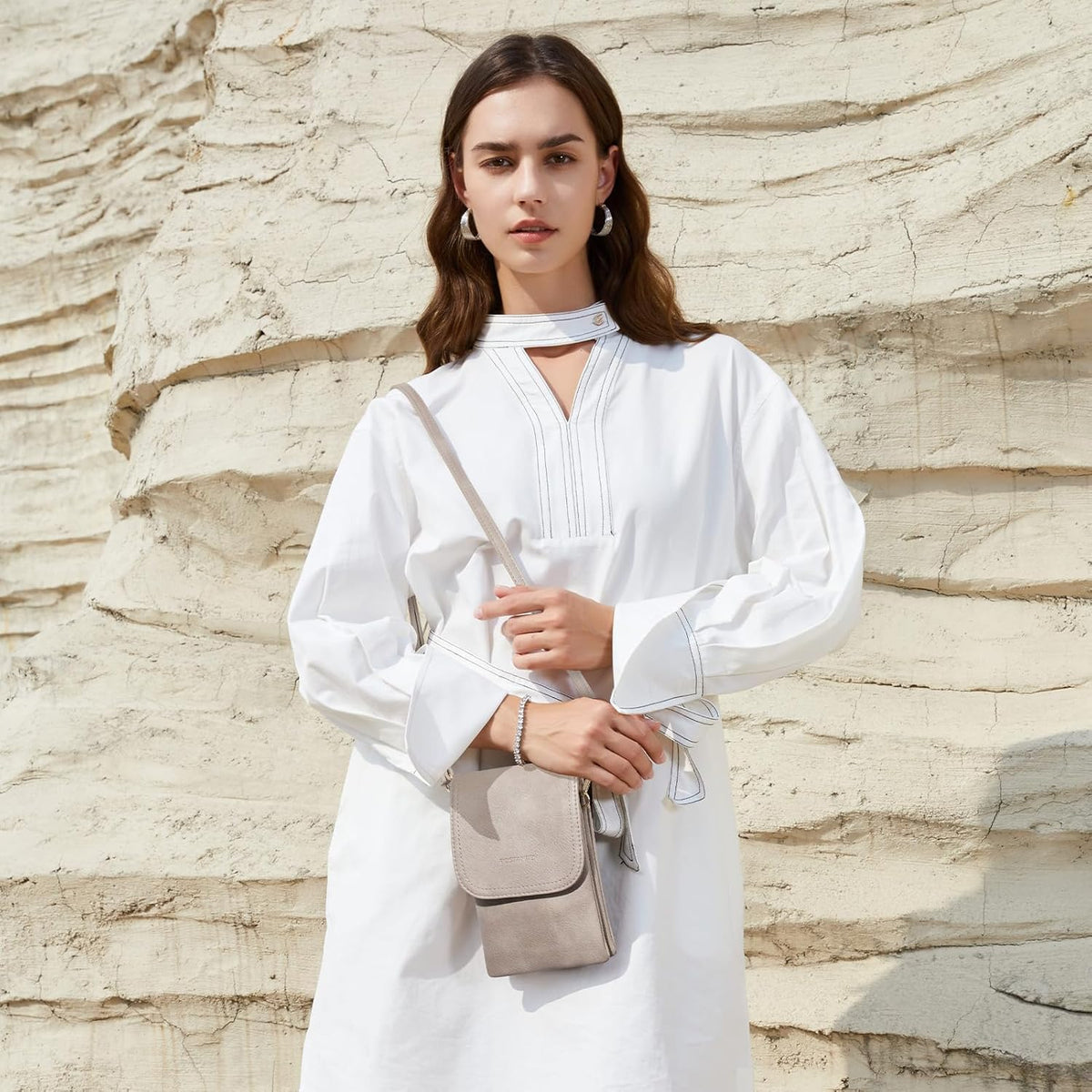 Vegan Leather Crossbody Bags for Women Designer Cell Phone Bag Wallet Purses Adjustable Strap