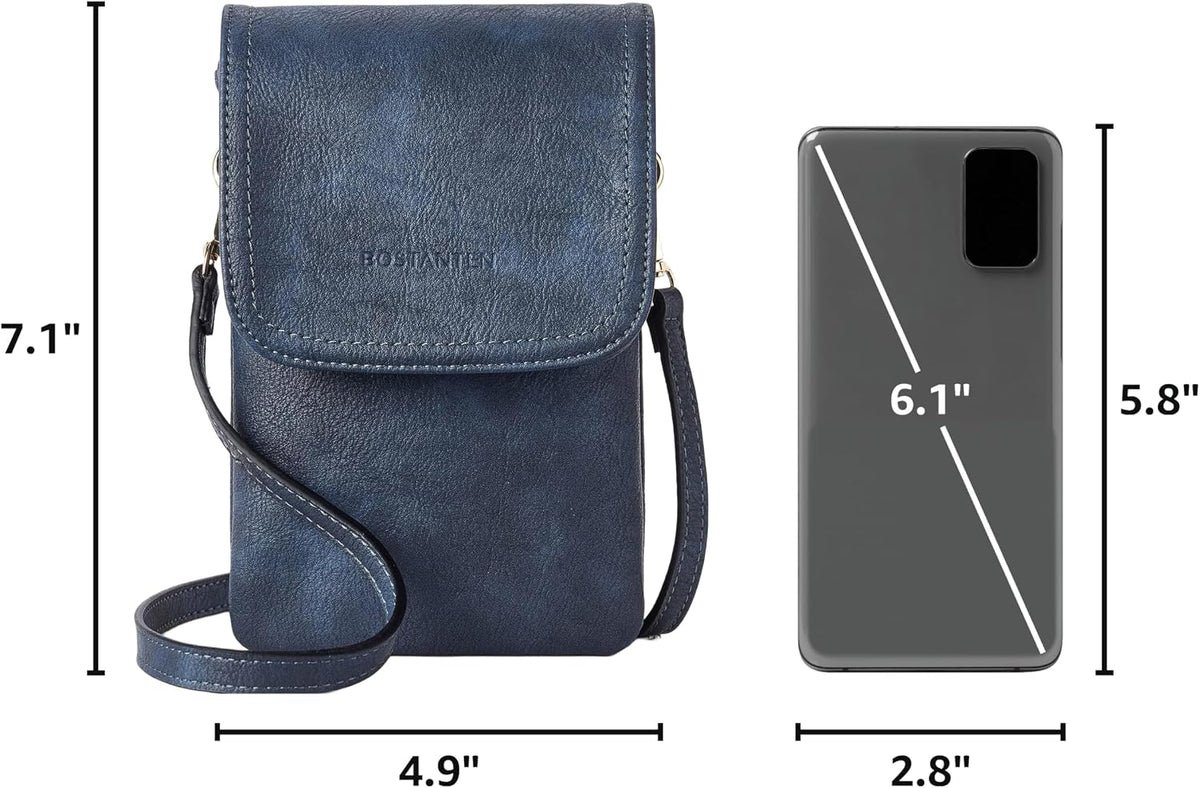 Vegan Leather Crossbody Bags for Women Designer Cell Phone Bag Wallet Purses Adjustable Strap