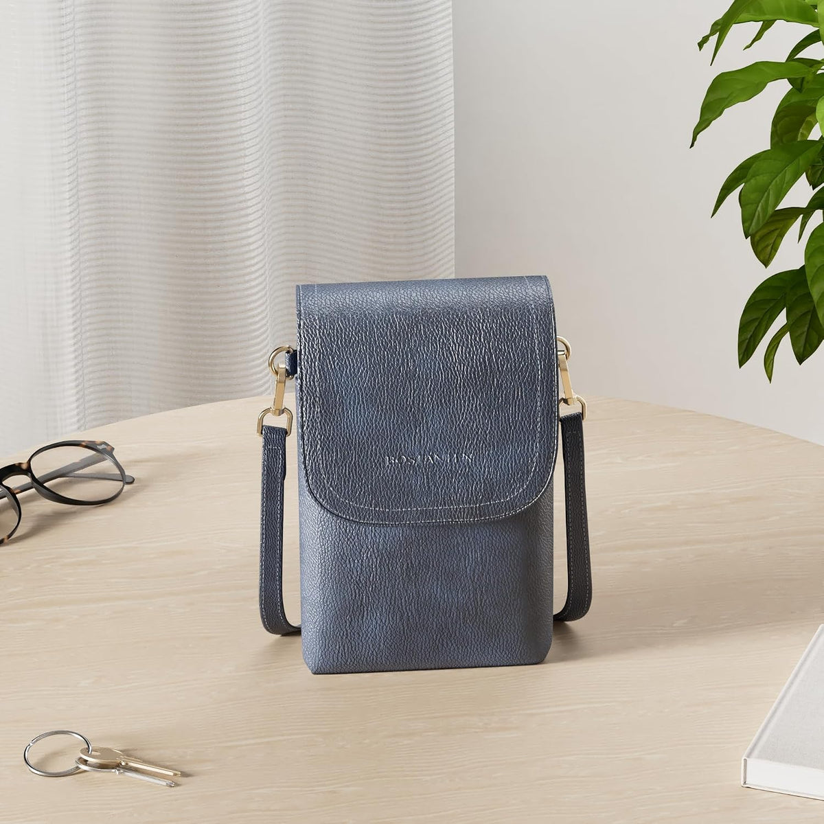 Vegan Leather Crossbody Bags for Women Designer Cell Phone Bag Wallet Purses Adjustable Strap