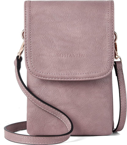 Vegan Leather Crossbody Bags for Women Designer Cell Phone Bag Wallet Purses Adjustable Strap
