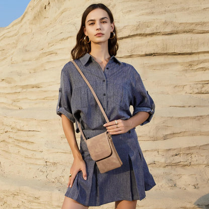 Vegan Leather Crossbody Bags for Women Designer Cell Phone Bag Wallet Purses Adjustable Strap