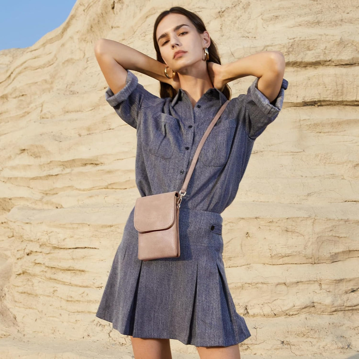Vegan Leather Crossbody Bags for Women Designer Cell Phone Bag Wallet Purses Adjustable Strap