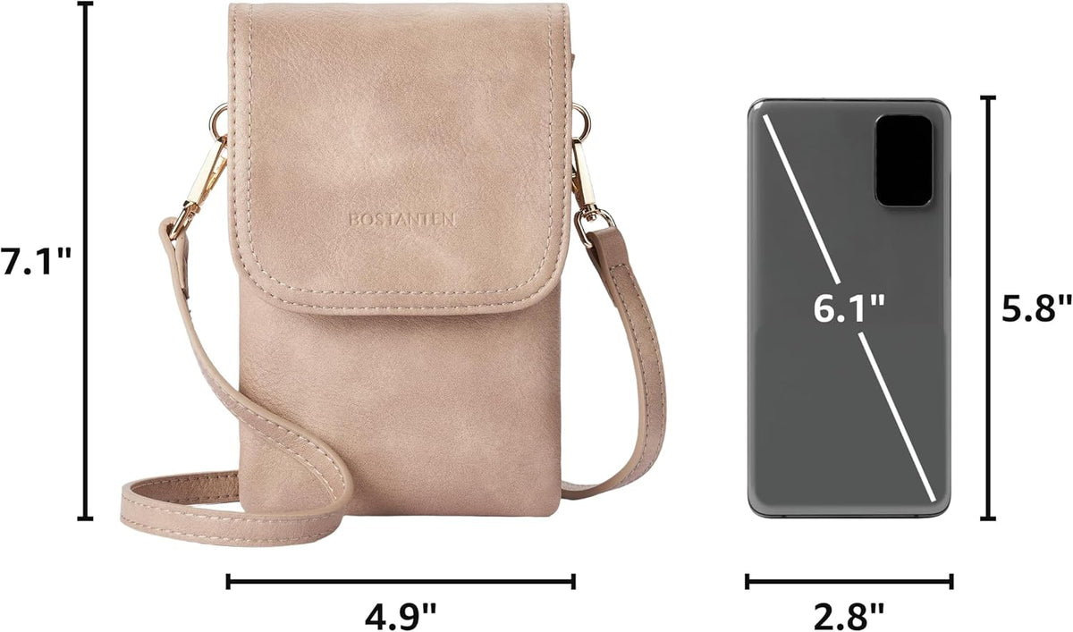 Vegan Leather Crossbody Bags for Women Designer Cell Phone Bag Wallet Purses Adjustable Strap