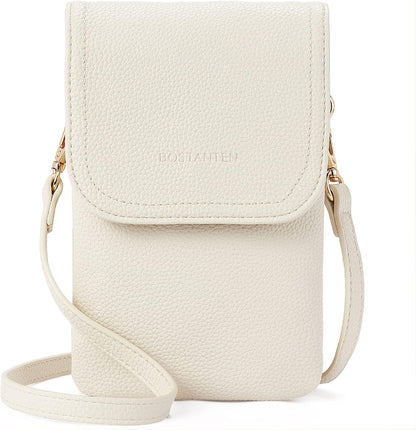 Vegan Leather Crossbody Bags for Women Designer Cell Phone Bag Wallet Purses Adjustable Strap