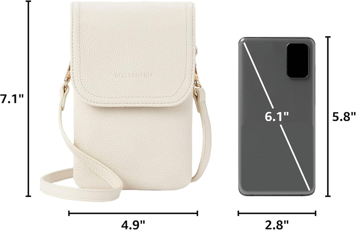 Vegan Leather Crossbody Bags for Women Designer Cell Phone Bag Wallet Purses Adjustable Strap