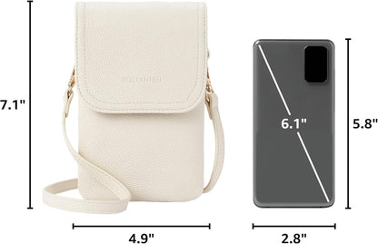 Vegan Leather Crossbody Bags for Women Designer Cell Phone Bag Wallet Purses Adjustable Strap