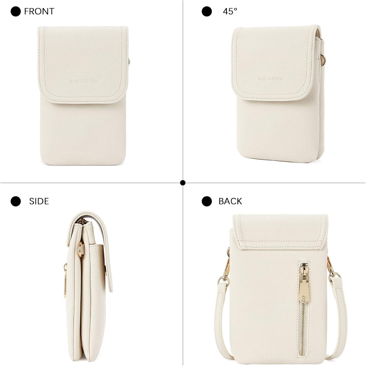 Vegan Leather Crossbody Bags for Women Designer Cell Phone Bag Wallet Purses Adjustable Strap