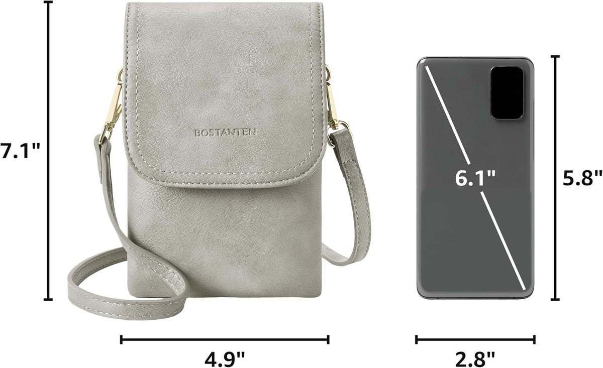 Vegan Leather Crossbody Bags for Women Designer Cell Phone Bag Wallet Purses Adjustable Strap