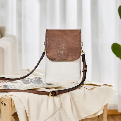 Vegan Leather Crossbody Bags for Women Designer Cell Phone Bag Wallet Purses Adjustable Strap