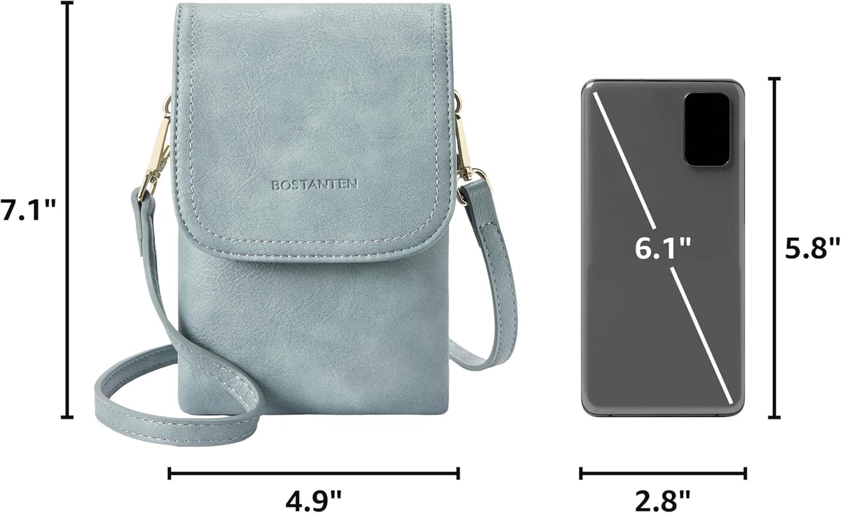 Vegan Leather Crossbody Bags for Women Designer Cell Phone Bag Wallet Purses Adjustable Strap