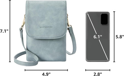 Vegan Leather Crossbody Bags for Women Designer Cell Phone Bag Wallet Purses Adjustable Strap