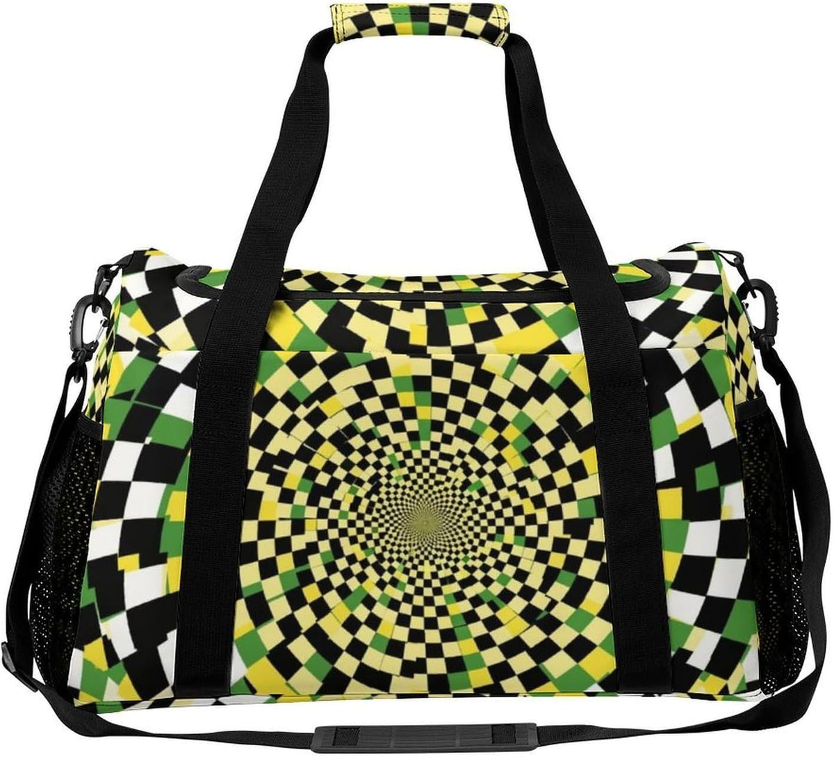 Lightweight Foldable Travel Duffel Bag Carry On Overnight Weekender Tote Bag for Women Yoga Gym