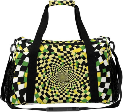 Lightweight Foldable Travel Duffel Bag Carry On Overnight Weekender Tote Bag for Women Yoga Gym