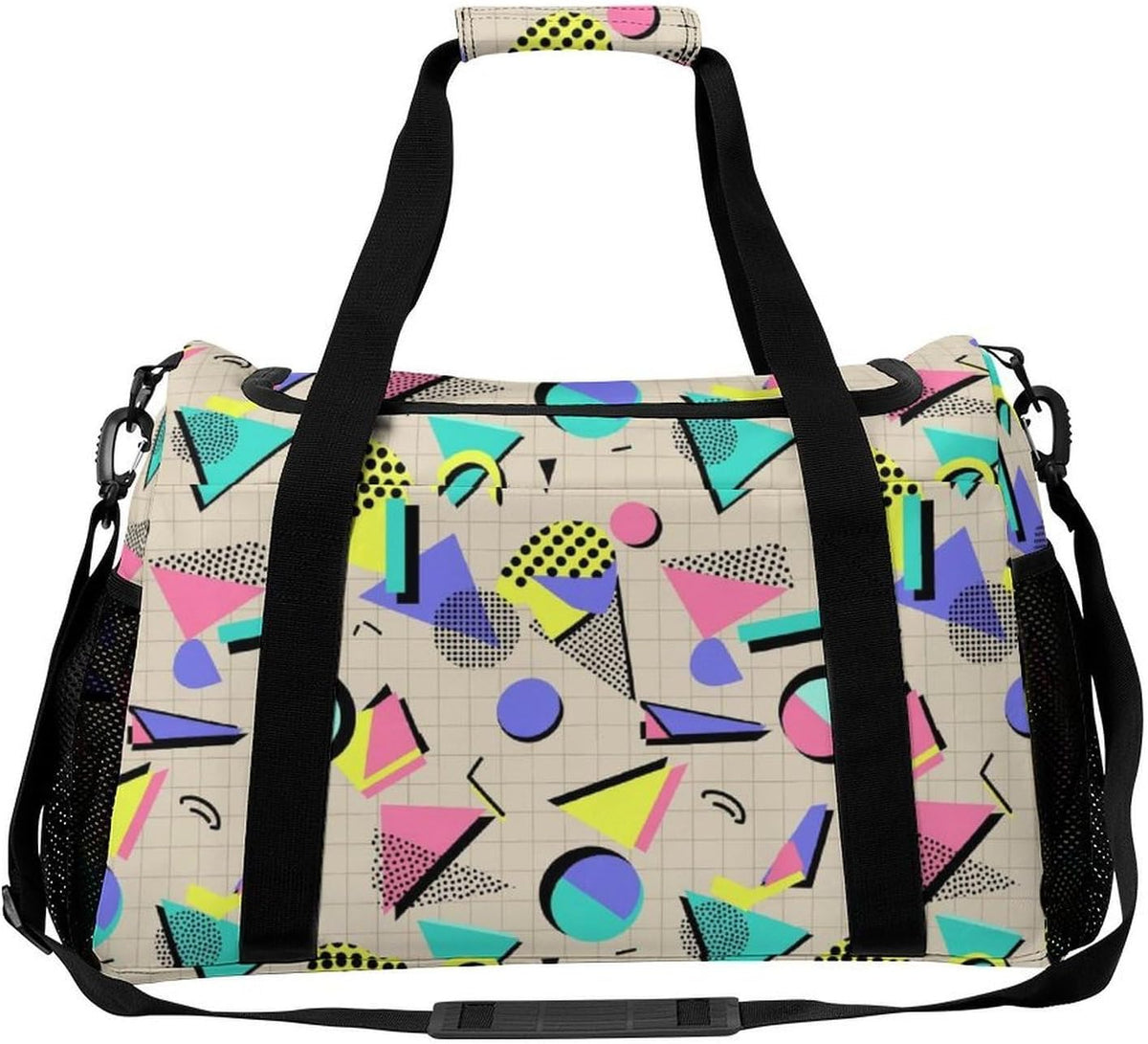 Lightweight Foldable Travel Duffel Bag Carry On Overnight Weekender Tote Bag for Women Yoga Gym