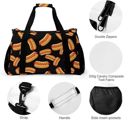 Lightweight Foldable Travel Duffel Bag Carry On Overnight Weekender Tote Bag for Women Yoga Gym