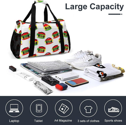 Lightweight Foldable Travel Duffel Bag Carry On Overnight Weekender Tote Bag for Women Yoga Gym