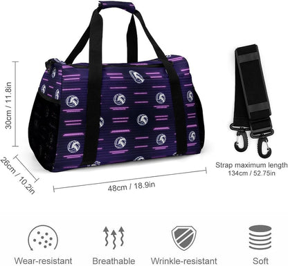 Lightweight Foldable Travel Duffel Bag Carry On Overnight Weekender Tote Bag for Women Yoga Gym