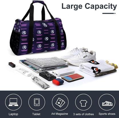 Lightweight Foldable Travel Duffel Bag Carry On Overnight Weekender Tote Bag for Women Yoga Gym