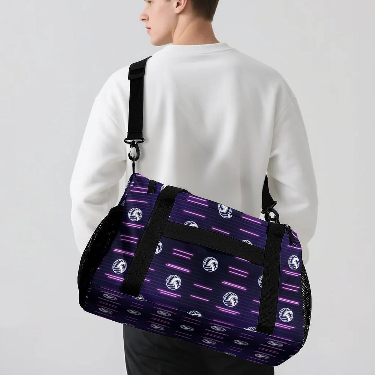 Lightweight Foldable Travel Duffel Bag Carry On Overnight Weekender Tote Bag for Women Yoga Gym