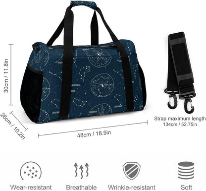 Lightweight Foldable Travel Duffel Bag Carry On Overnight Weekender Tote Bag for Women Yoga Gym