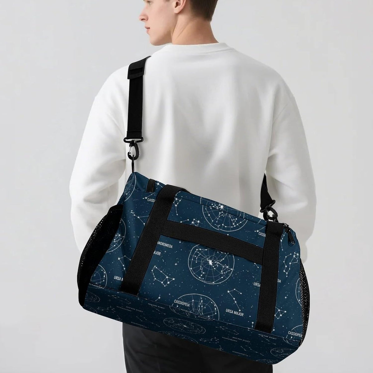 Lightweight Foldable Travel Duffel Bag Carry On Overnight Weekender Tote Bag for Women Yoga Gym