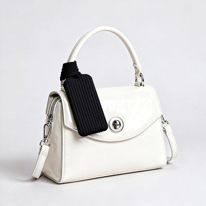 3D Knitted Phone Pocket,Premium Crossbody Purse Bag,Phone Pouch Sleeves Carring Styles-Short-White