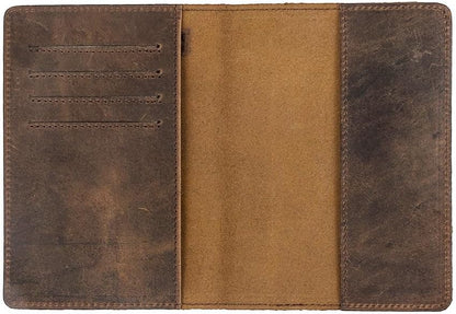 RFID Blocking Passport Holder Travel Wallet (Brown)