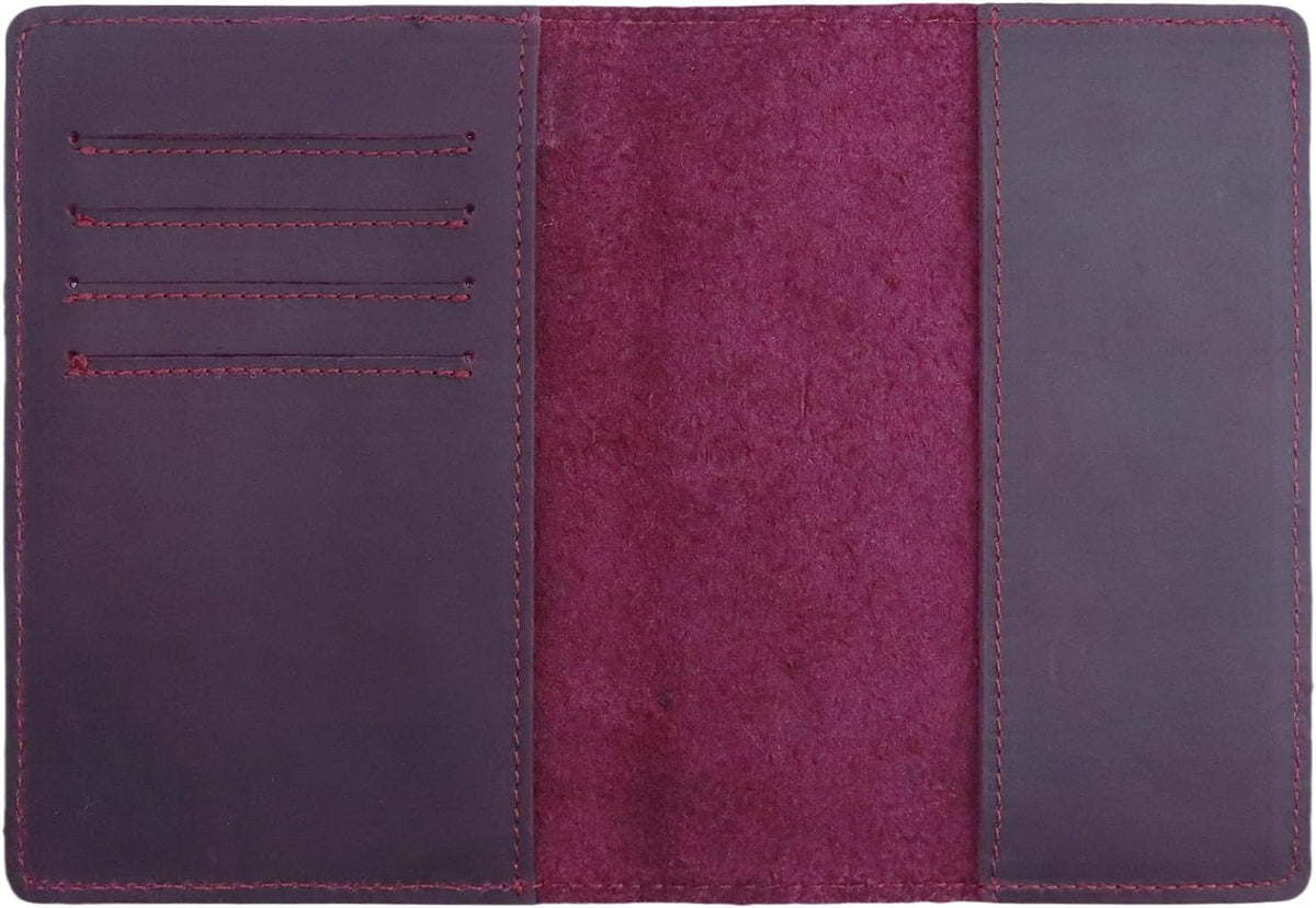 RFID Blocking Passport Holder Travel Wallet (Brown)