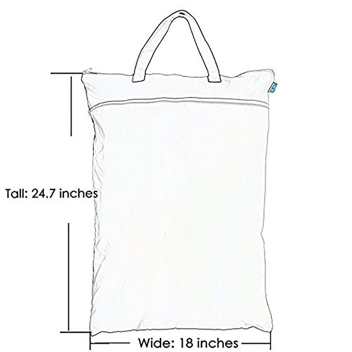 Travel Hanging Wet Dry Bag Organizer (24.7 x 18 inches) with Two Compartments for Cloth Diaper, Laundry, Swimsuits and More, Easy to Hang Everywhere(L, Black Arrow)