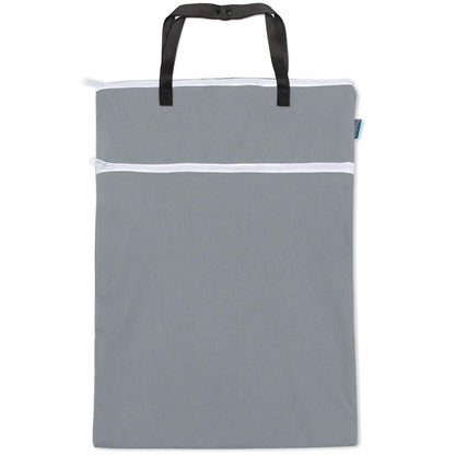 Travel Hanging Wet Dry Bag Organizer (24.7 x 18 inches) with Two Compartments for Cloth Diaper, Laundry, Swimsuits and More, Easy to Hang Everywhere(L, Black Arrow)
