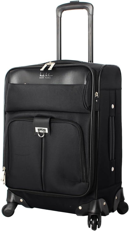 Carry on Luggage Collection - Designer Lightweight Softside Expandable Suitcase- 20 Inch Carry On Bag with 4-Rolling Spinner Wheels