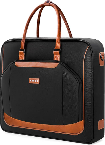 Premium Garment Bag for Travel with Wet-Dry Compartment, Adjustable Shoulder Strap, and Luggage Attachment – Fits Suits, Dresses & Essentials