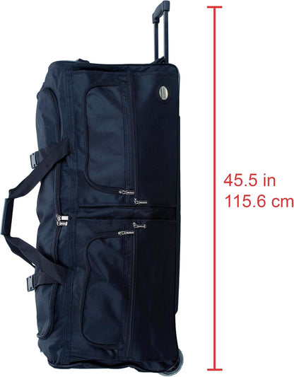 Rolling Duffel Bag, Black, 22" - Colors A