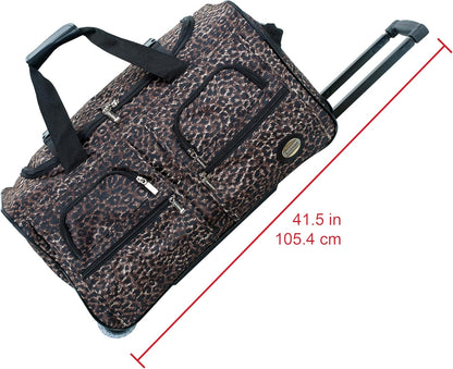 Rolling Duffel Bag, Black, 22" - Colors A